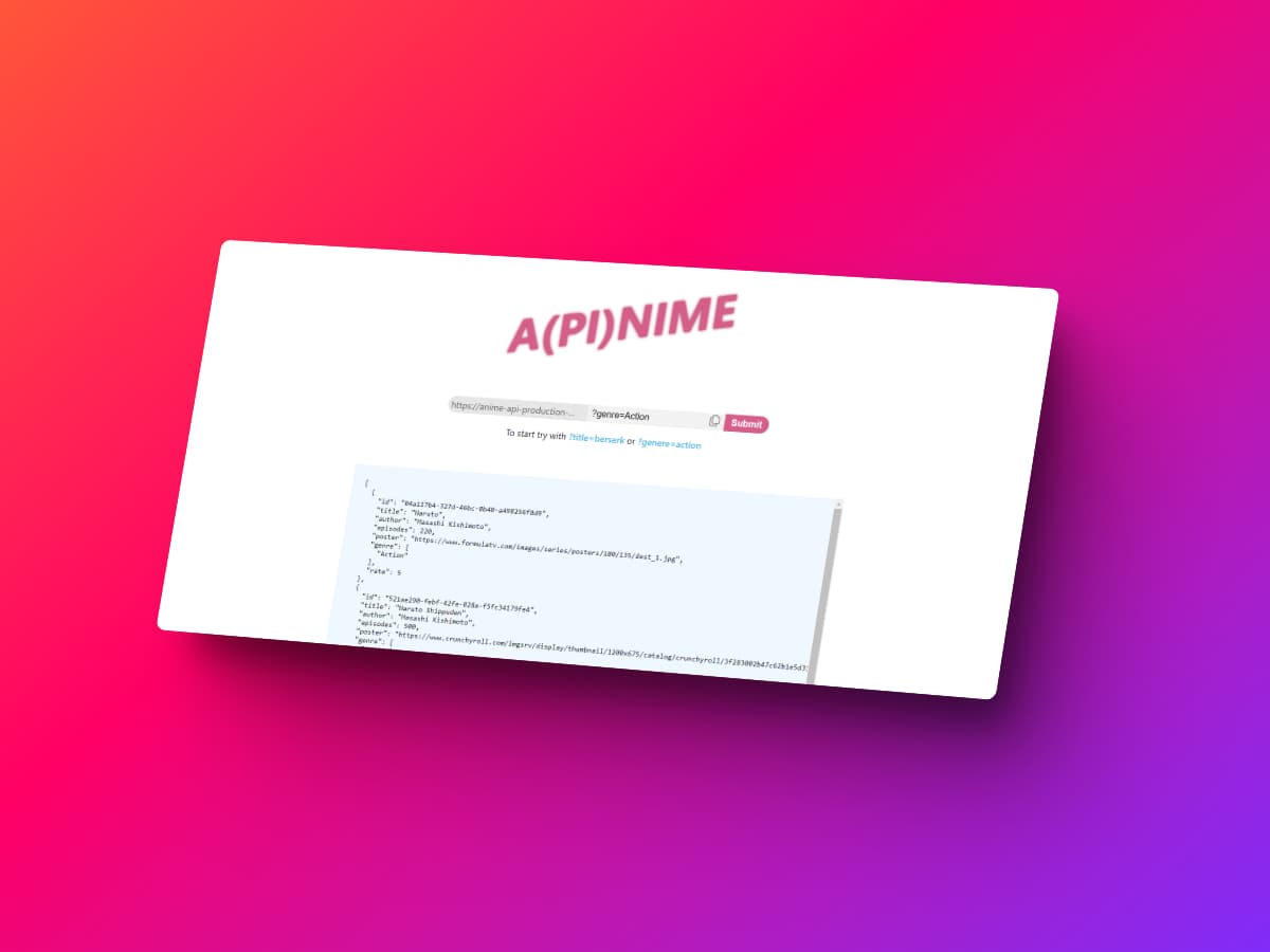 Anime API